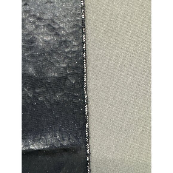 Vintage Silver & Black Floral Butterfly Patterned Scarf Or Wrap Elegant Accessor - Picture 4 of 5